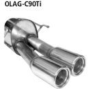 Bastuck Endschalldämpfer mit Doppel-Endrohr 2x...