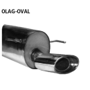 Bastuck Endschalldämpfer mit Einfach-Endrohr oval...