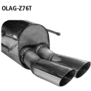 Bastuck Endschalldämpfer mit Doppel-Endrohr 2x...