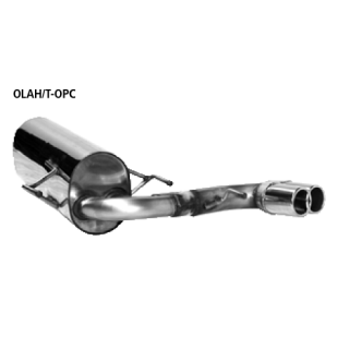 Bastuck Endschalldämpfer mit Doppel-Endrohr 2x Ø 76 mm Astra H OPC für OPEL ASTRA H GTC (L08) 2.0 Turbo - 147 KW / OLAH/T-76DR