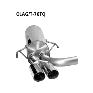 Bastuck Endschalldämpfer mit Doppel-Endrohr 2x Ø 76 mm für OPEL ASTRA H (L48) 2.0 Turbo - 177 KW / OLAH/T-76TQ