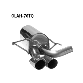 Bastuck Endschalldämpfer LH mit Doppel-Endrohr 2x Ø 76 mm für OPEL ASTRA H (L48) 1.8 - 92 KW / OLAH-76TQ