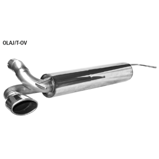 Bastuck Endschalldämpfer mit Einfach-Endrohr oval Ausgang LH 120x 80 mm für OPEL ASTRA GTC J 1.6 - 132 KW / OLAJ/T-OV