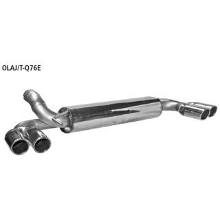 Bastuck Endschalldämpfer mit Doppel-Endrohr mit Lippe 20° schräg geschnitten für OPEL ASTRA GTC J 1.7 CDTI - 81 KW / OLAJ/T-Q76E