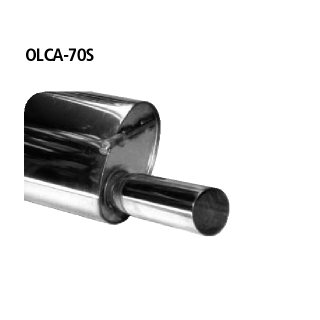 Bastuck Endschalldämpfer mit Einfach-Endrohr 1x Ø 70 mm für OPEL CORSA A CC (93_, 94_, 98_, 99_) 1.6 GSI - 72 KW / OLCA-70S