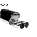 Bastuck Endschalldämpfer mit Doppel-Endrohr 2x...