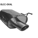 Bastuck Endschalldämpfer mit Einfach-Endrohr oval...