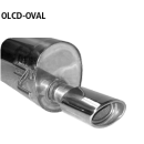 Bastuck Endschalldämpfer mit Einfach-Endrohr oval...