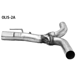 Bastuck Y-Verbindungsrohr hinten für 2 Endschalldämpfer für OPEL INSIGNIA 2.0 Turbo 4x4 - 184 KW / OLIS-2A