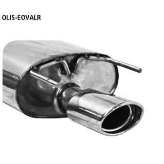 Bastuck Endschalldämpfer mit Einfach-Endrohr Oval 120x 80 mm RH für OPEL INSIGNIA Caravan 2.0 CDTI 4x4 - 118 KW / OLIS-EOVALR